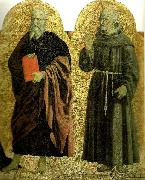 Piero della Francesca sts andrew and bernardino of siena from the polyptych of the misericordia oil